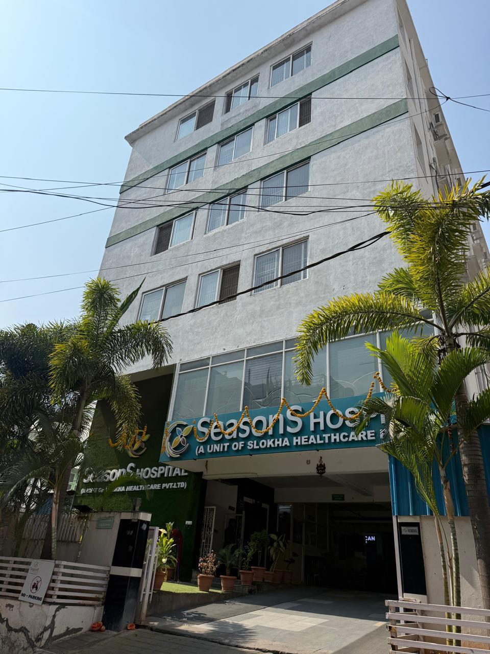 The Seasons Hospitals multispeciality hospital building in Amberpet, Hyderabad